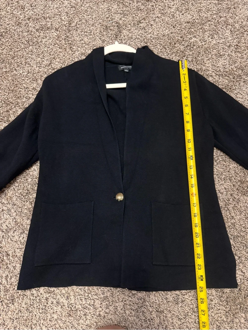 Summersalt Ribbed Shawl Collar Sweater Blazer